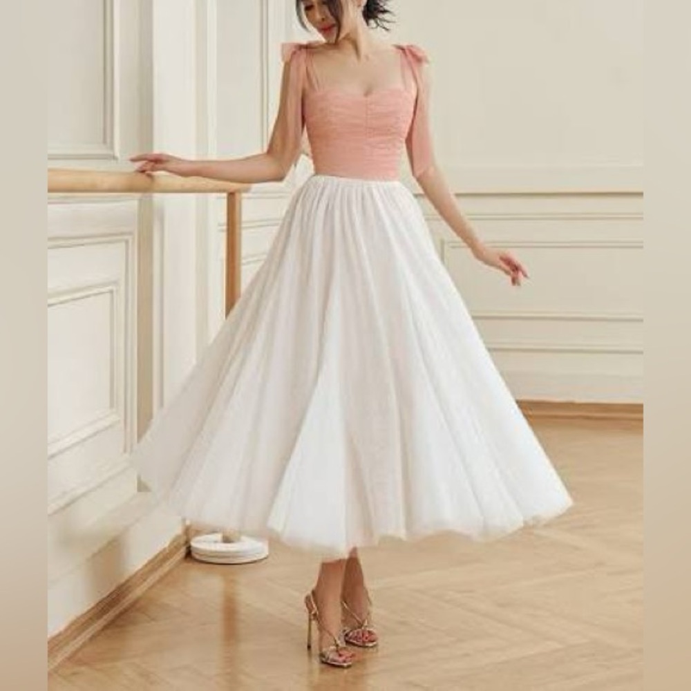 Double layer tulle midi full skirt NWT - Picture 6 of 9